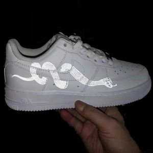 custom nike air force 1 reflective